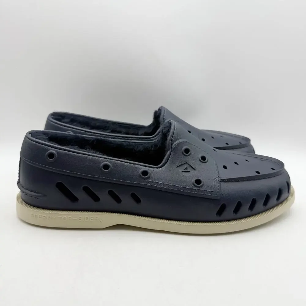 Sperry Mens Original Float Cozy Boat Shoes US 10 EU 43 Navy Blue NWOB